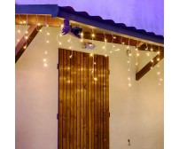Tenda luminosa per festività 720 led bianco caldo lunghezza 30 metri